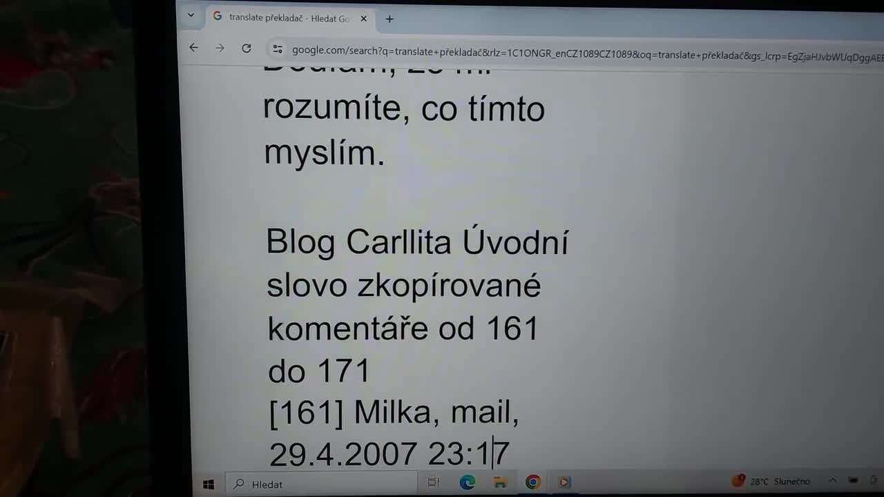 9 7 2024 princezna Marianka čte blog Carllita Úvodní slovo 1 Komentáře od 161 do 171 mp4